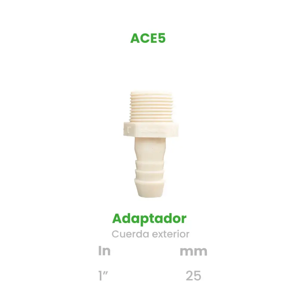 ADAPTADOR CUERDA EXTERIOR DE 1"