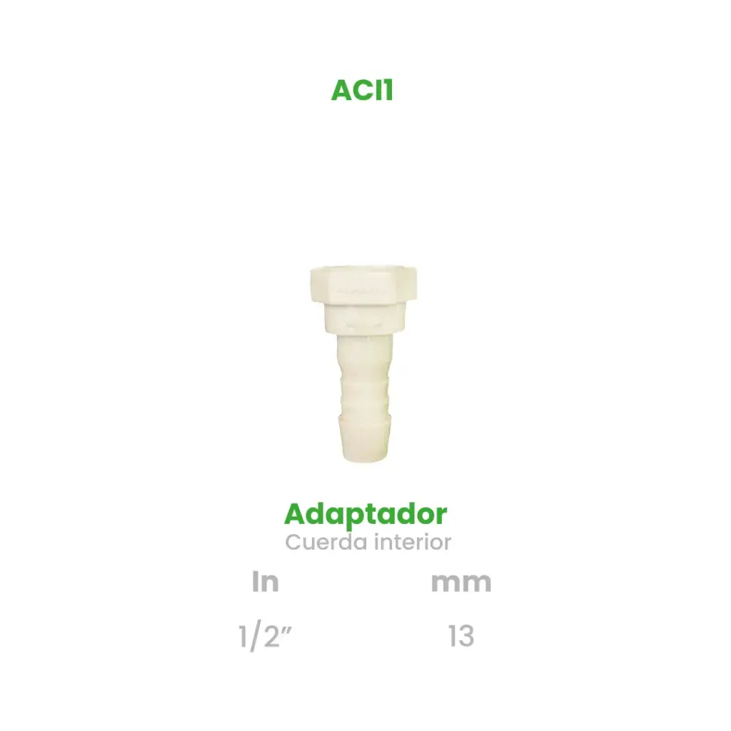 ADAPTADOR CUERDA INTERIOR DE 1/2"