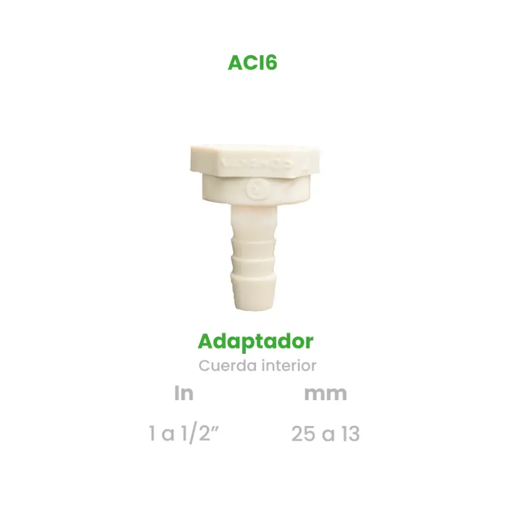 ADAPTADOR CUERDA INTERIOR DE 1 A 1/2"