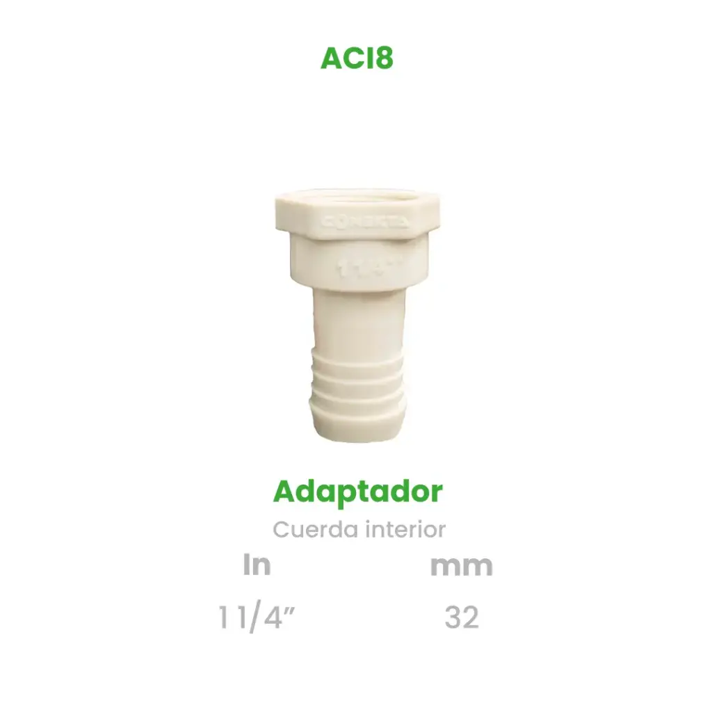 ADAPTADOR CUERDA INTERIOR DE 1 1/4"
