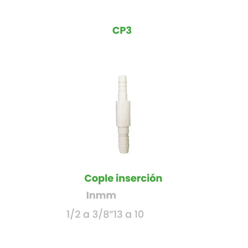 COPLE DE INSERCIÓN DE 1/2 A 3/8"