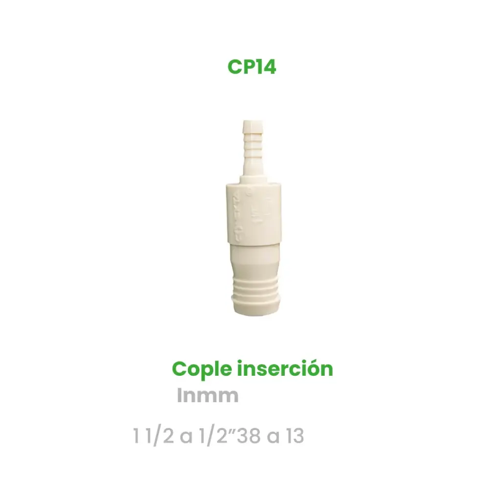 COPLE DE INSERCION DE 1 1/2 A 1/2"