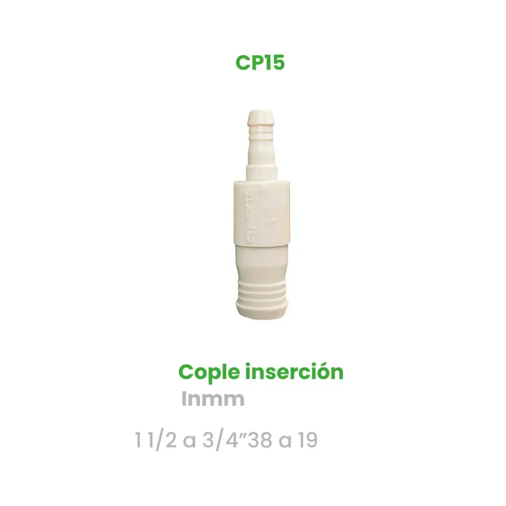 COPLE DE INSERCION DE 1 1/2 A  3/4"
