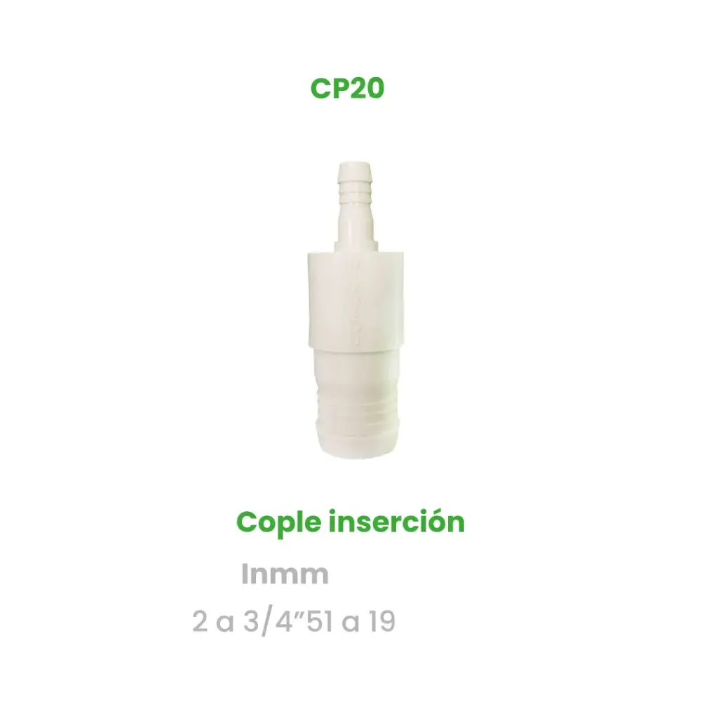 COPLE DE INSERCION DE 2 A 3/4"