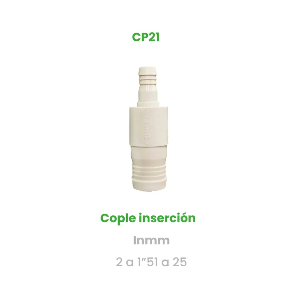 COPLE DE INSERCION DE 2 A 1