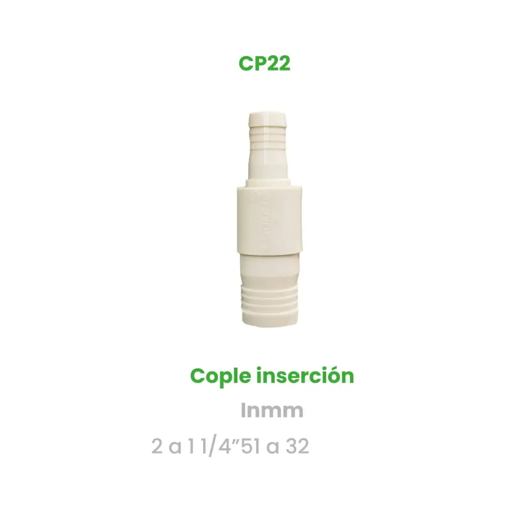 COPLE DE INSERCION DE 2 A 1 1/4"