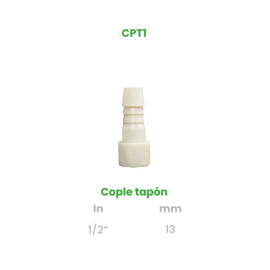 COPLE DE INSERCIÓN TAPON DE 1/2"