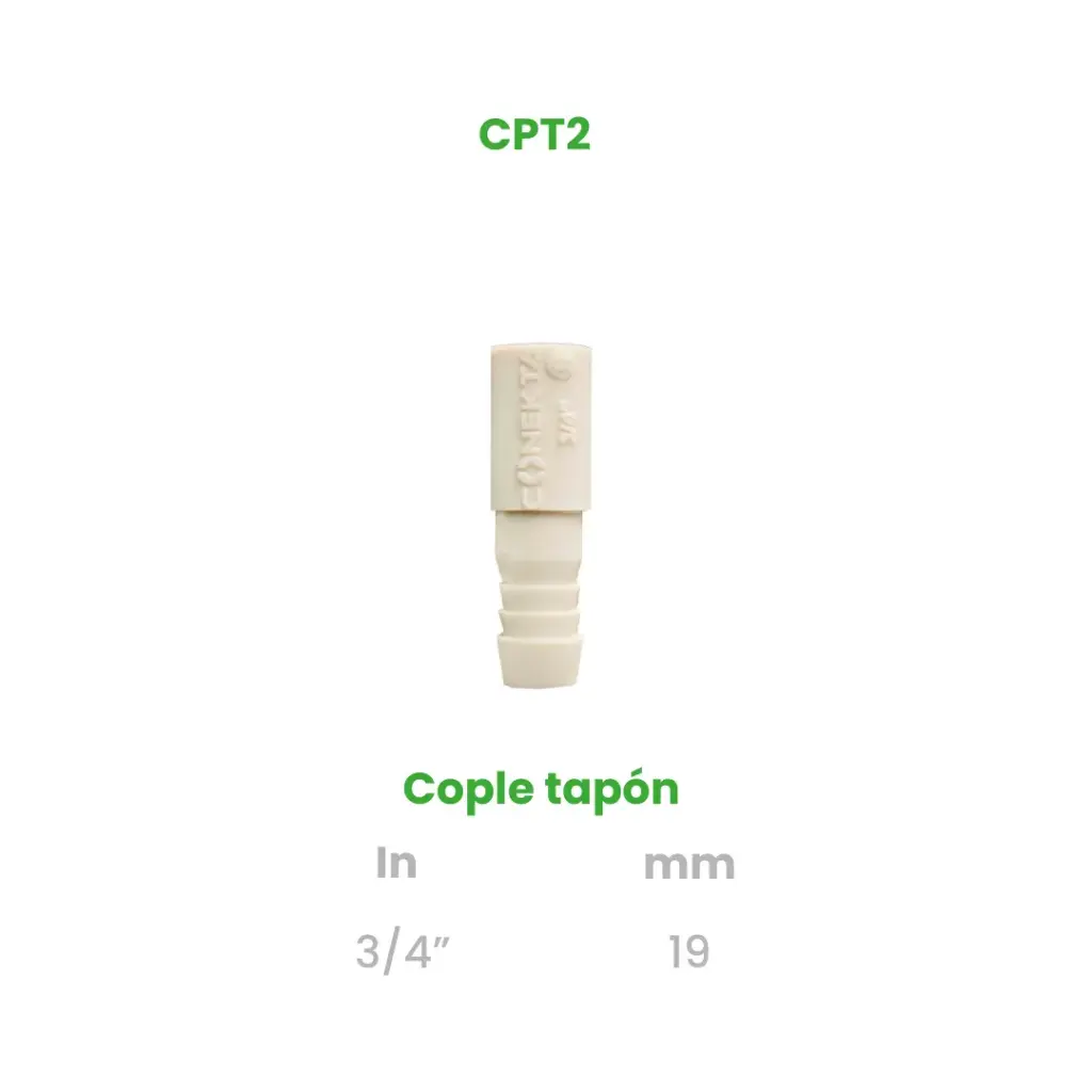 COPLE DE INSERCIÓN TAPON DE 3/4"
