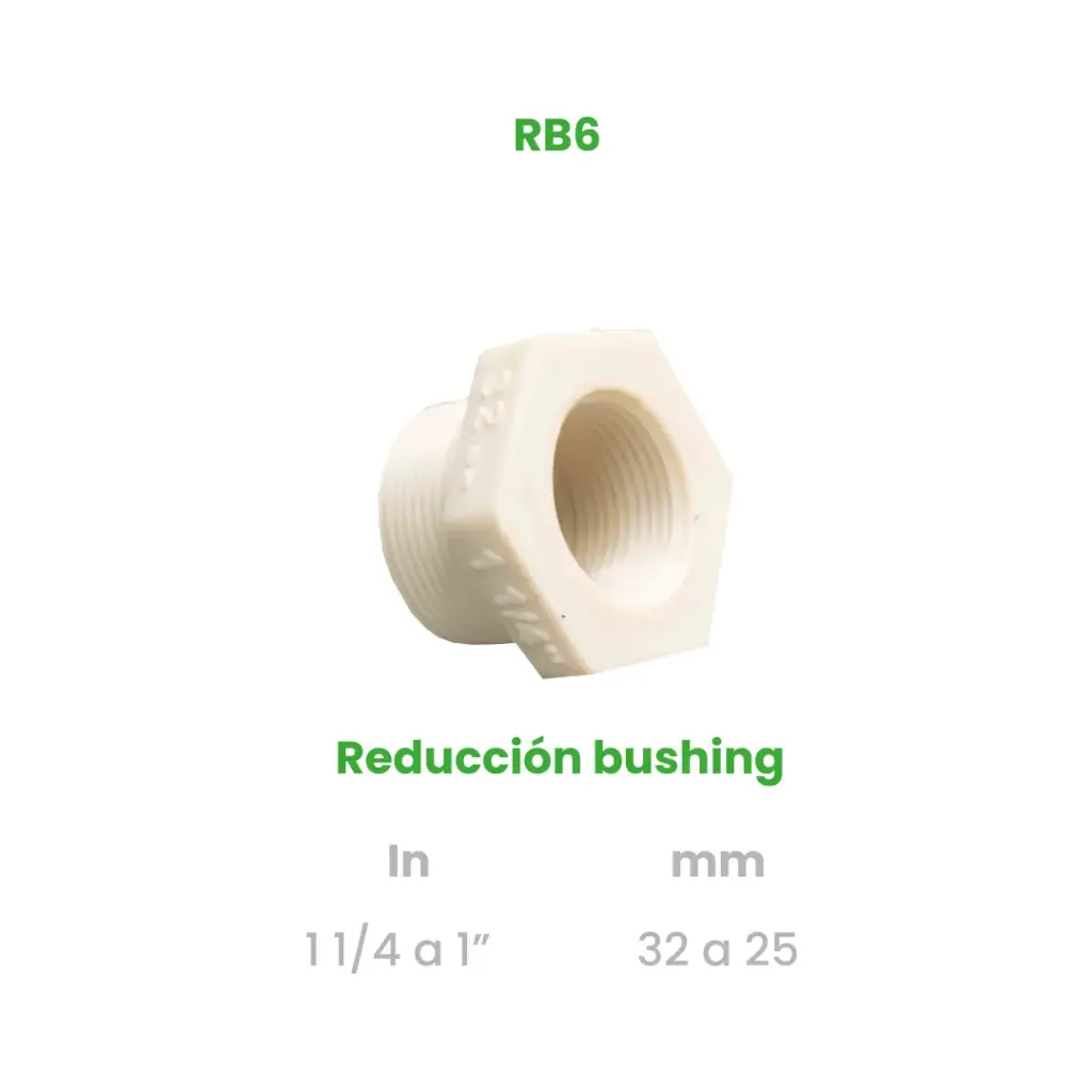 REDUCCION BUSHING DE 1 1/4 A 1"