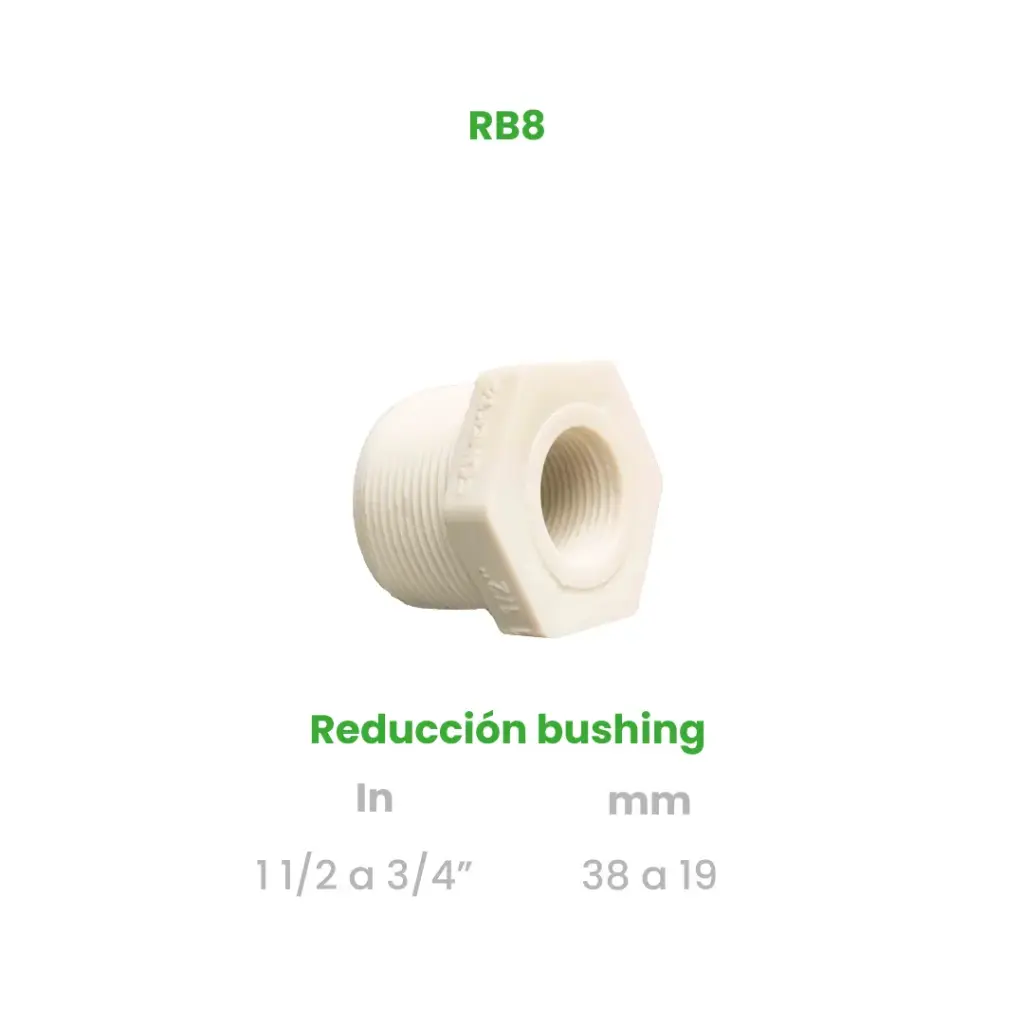 REDUCCION BUSHING DE 1 1/2 A 3/4"