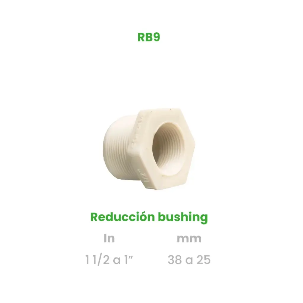 REDUCCION BUSHING DE 1 1/2 A 1"