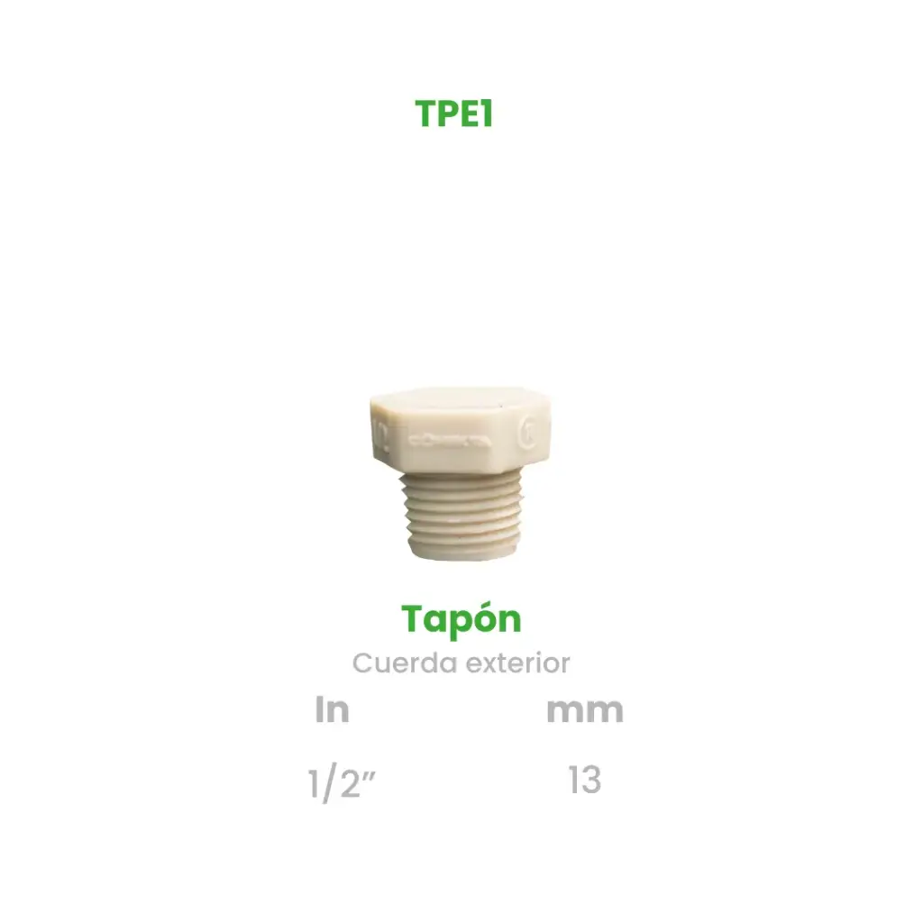 TAPON EXTERIOR DE 1/2"