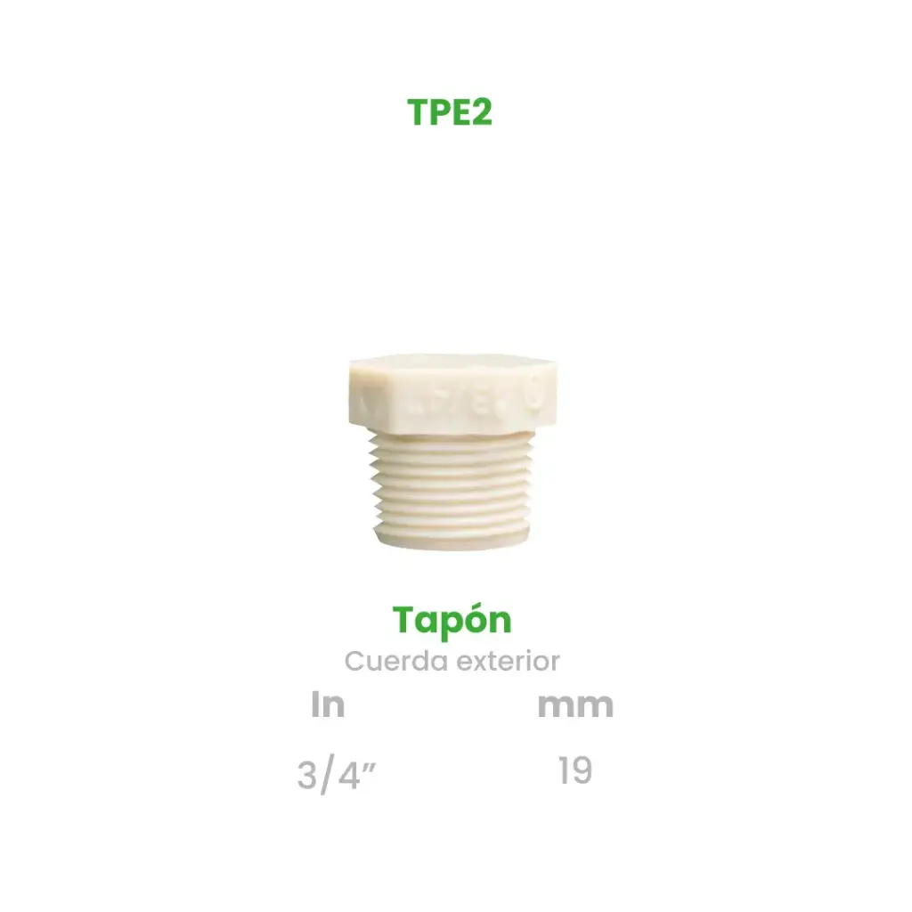 TAPON EXTERIOR DE 3/4"