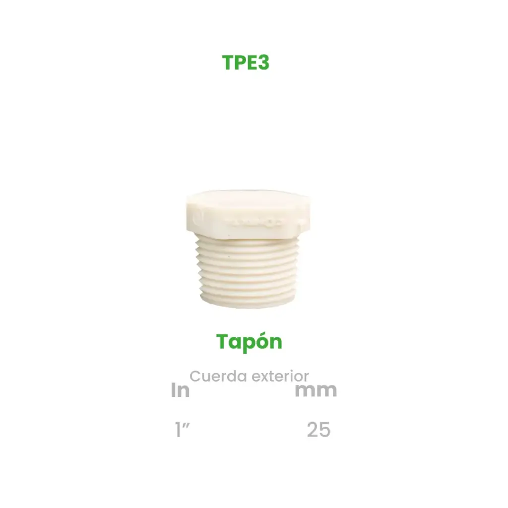 TAPON EXTERIOR DE 1"