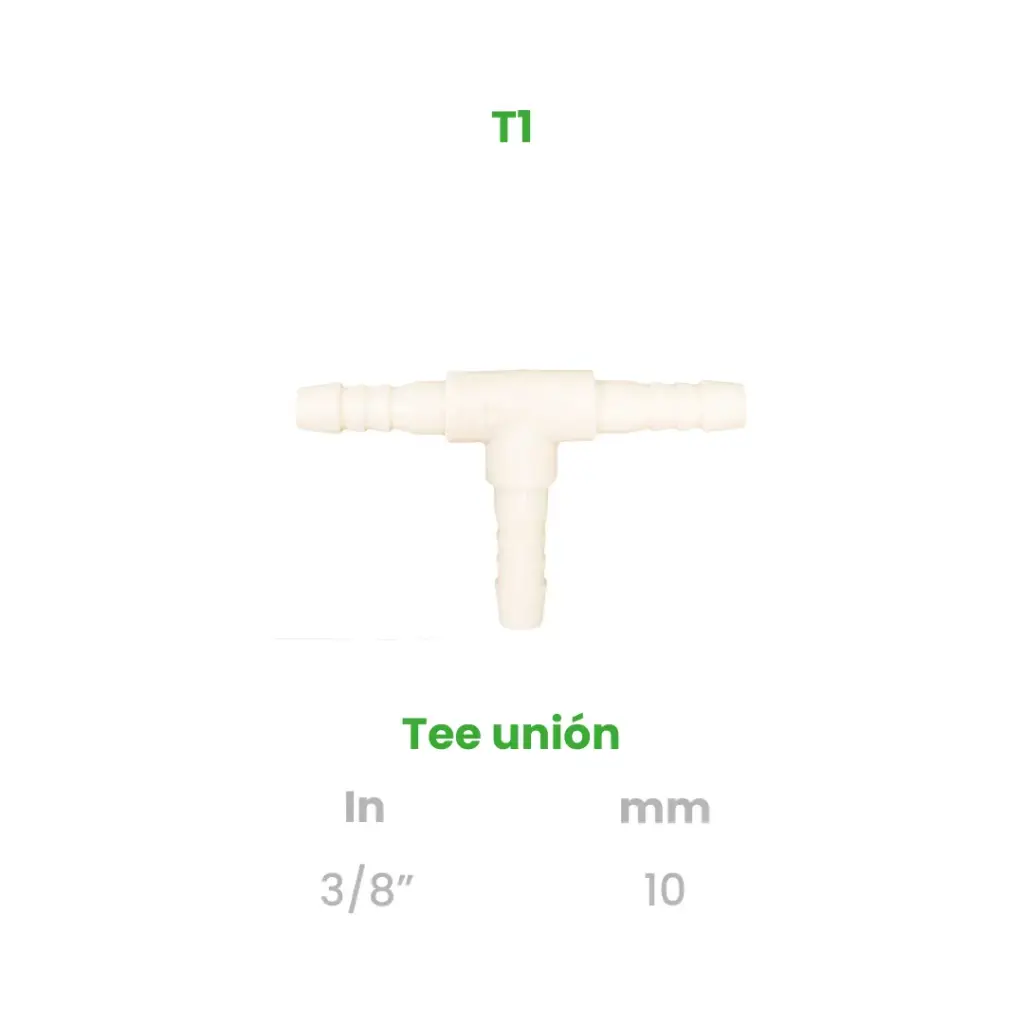 TEE UNIÓN DE 3/8"