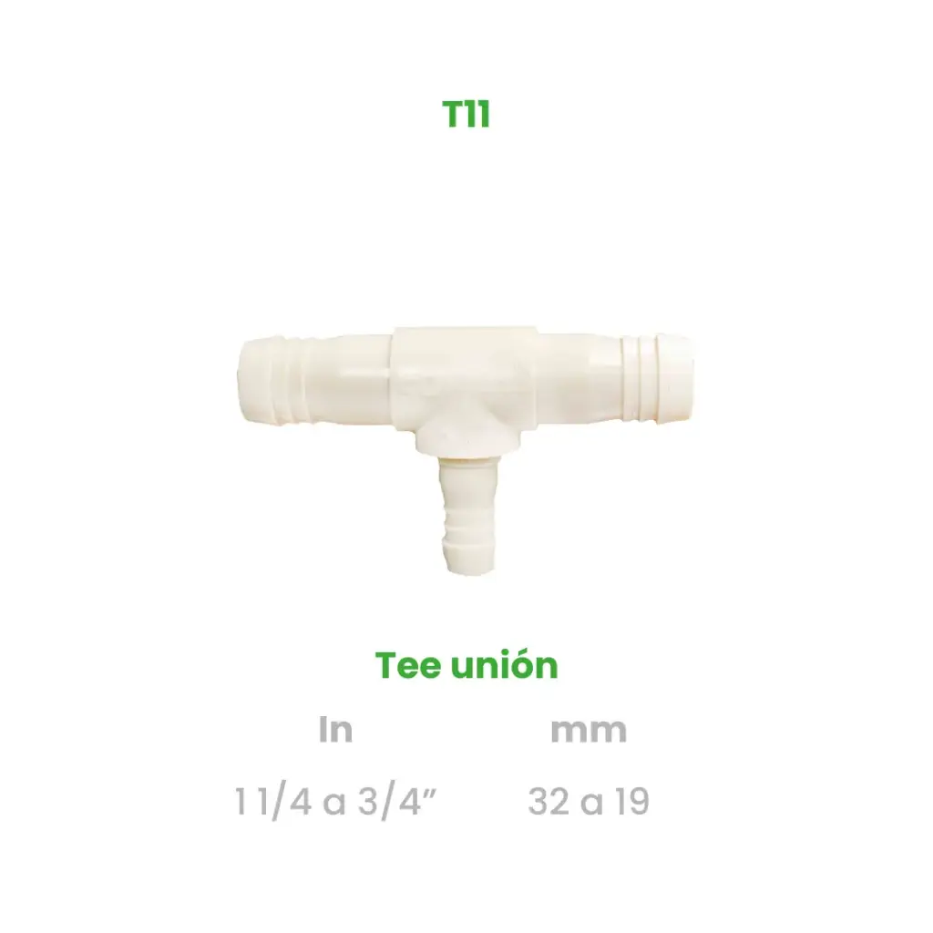 TEE UNION DE 1 1/4 A 3/4"
