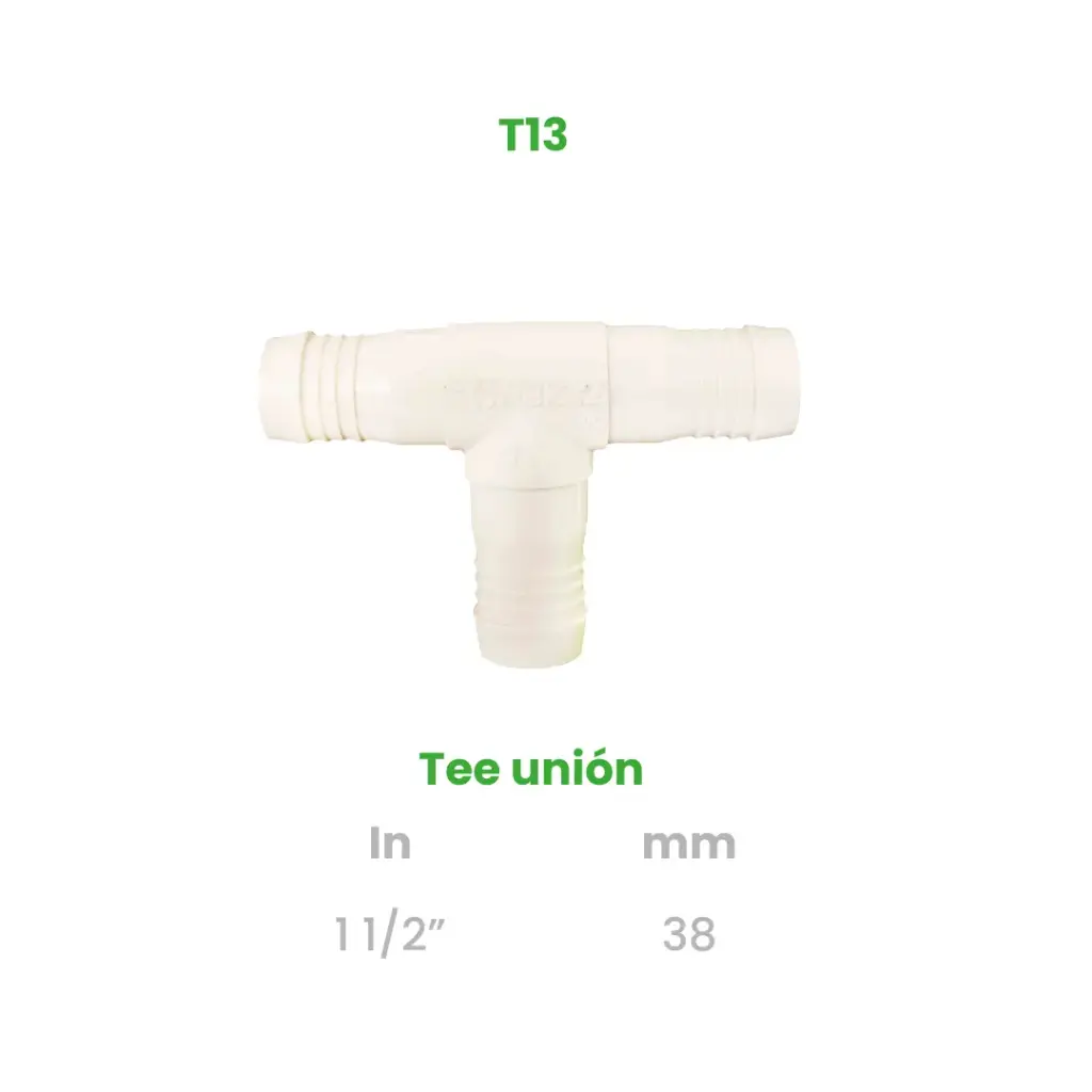 TEE UNION DE 1 1/2"