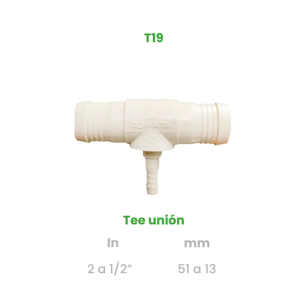 TEE UNION DE 2 A 1/2"