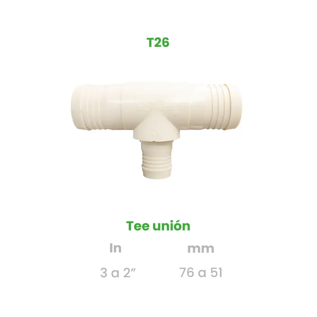 TEE UNION DE 3 A 2"