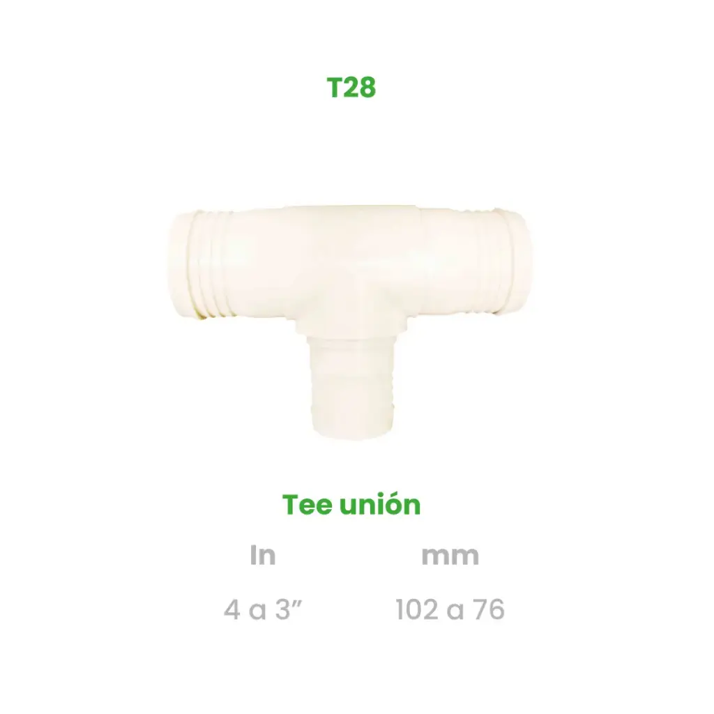 TEE UNION DE 4 A 3"