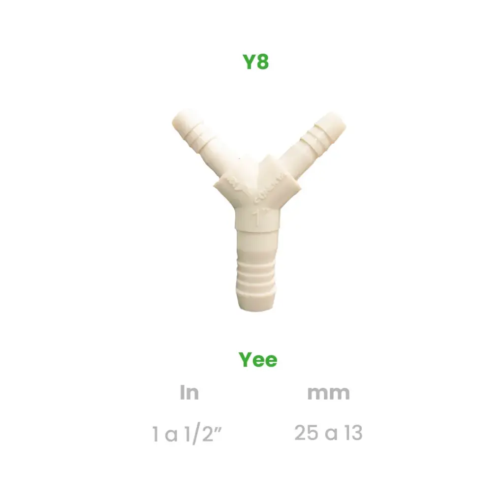 YEE DE 1 A 1/2"