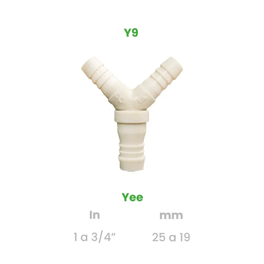 YEE DE 1 A 3/4"