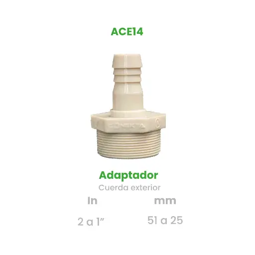 [ACE14] ADAPTADOR CUERDA EXTERIOR DE 2 A 1"