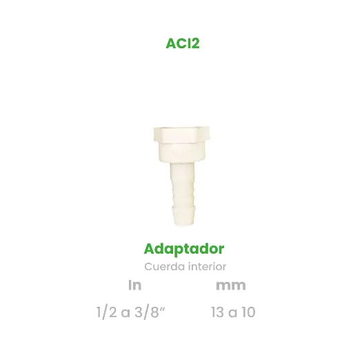 [ACI2] ADAPTADOR CUERDA INTERIOR DE 1/2 A 3/8"