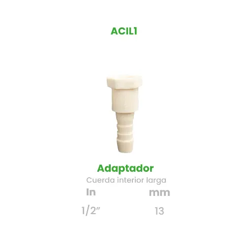 [ACIL1] ADAPTADOR CUERDA INTERIOR LARGA DE 1/2"