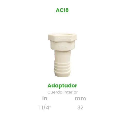 [ACI8] ADAPTADOR CUERDA INTERIOR DE 1 1/4"