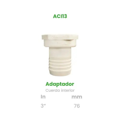 [ACI13] ADAPTADOR CUERDA INTERIOR DE 3"