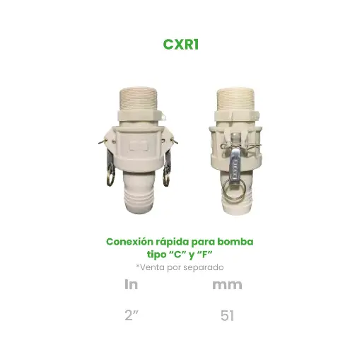 [CXR1] CONEXIÓN RAPIDA TIPO C DE 2"