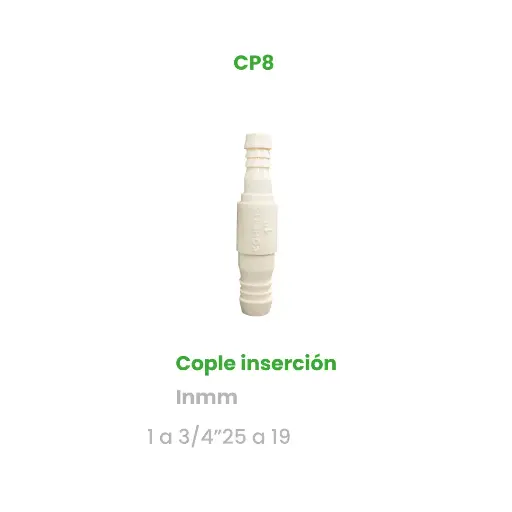 [CP8] COPLE DE INSERCIÓN DE 1 A 3/4"
