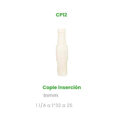 [CP12] COPLE DE INSERCION DE 1 1/4 A 1"