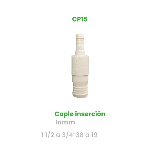 [CP15] COPLE DE INSERCION DE 1 1/2 A  3/4"