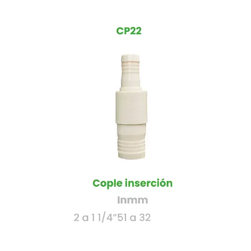 [CP22] COPLE DE INSERCION DE 2 A 1 1/4"