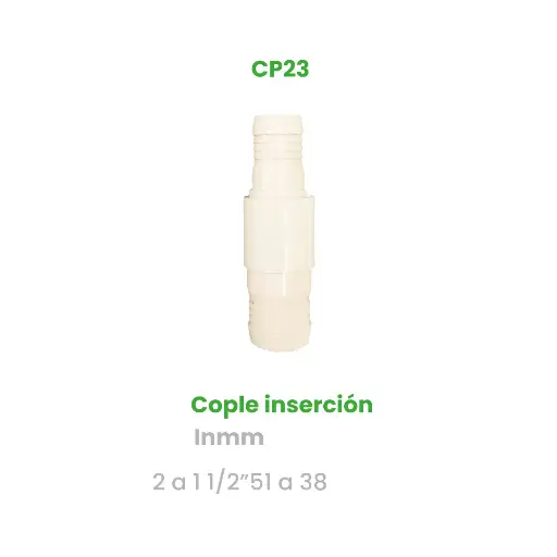 [CP23] COPLE DE INSERCION DE 2 A 1 1/2"