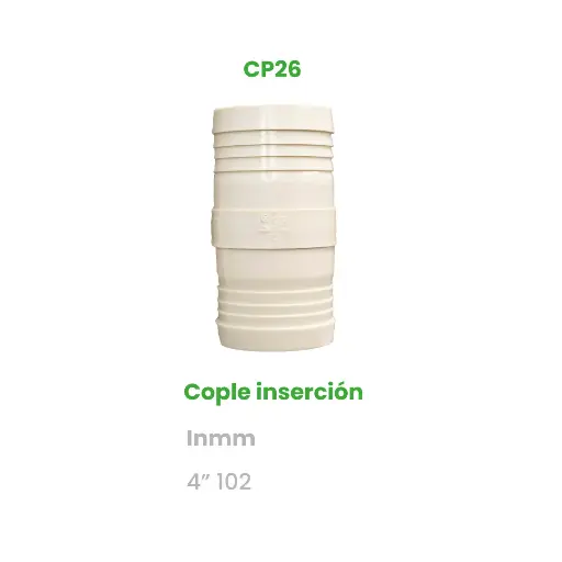 [CP26] COPLE DE INSERCION DE 4"