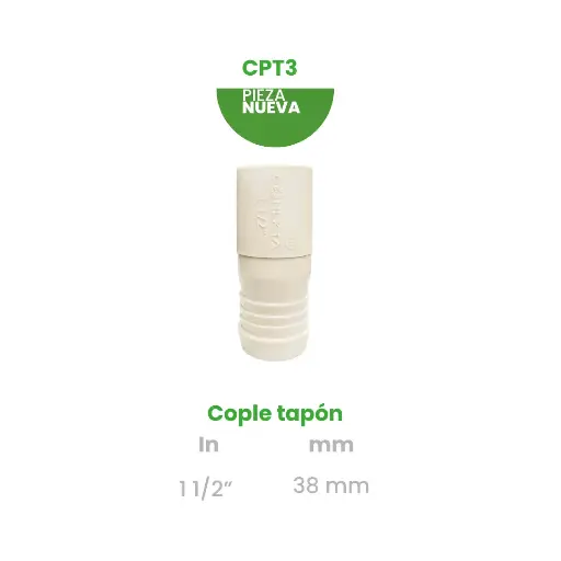 [CPT3] COPLE DE INSERCIÓN TAPON DE 1 1/2"