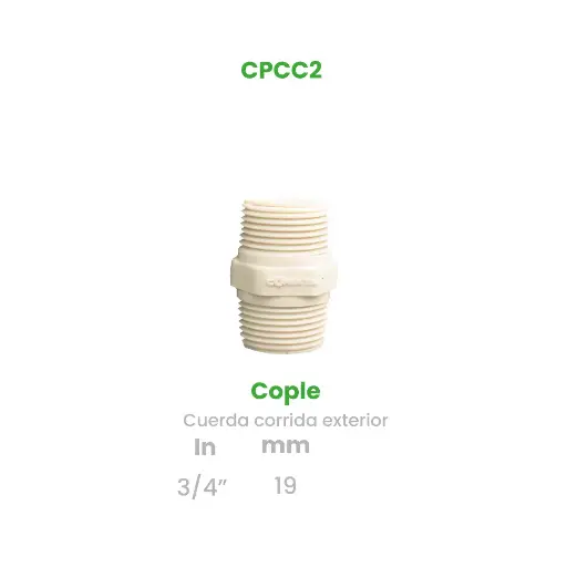 [CPCC2] COPLE CUERDA CORRIDA EXTERIOR DE 3/4"