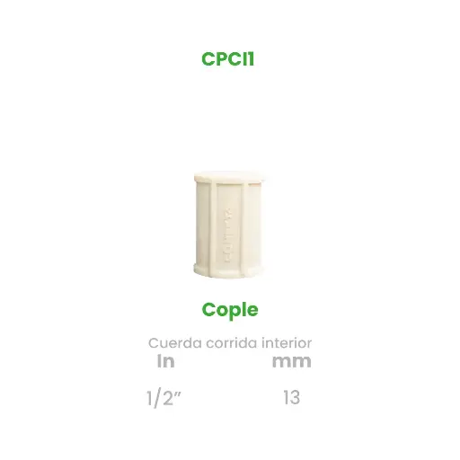 [CPCI1] COPLE CUERDA CORRIDA INTERIOR  DE 1/2"