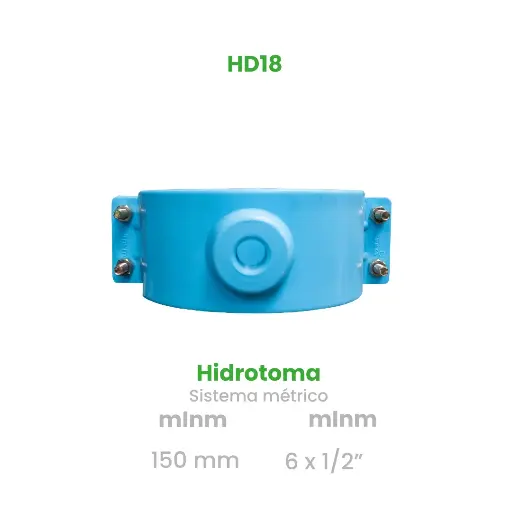 [HD18] HIDROTOMA DE 100mm x 1/2" (SISTEMA MILIMETRICO)
