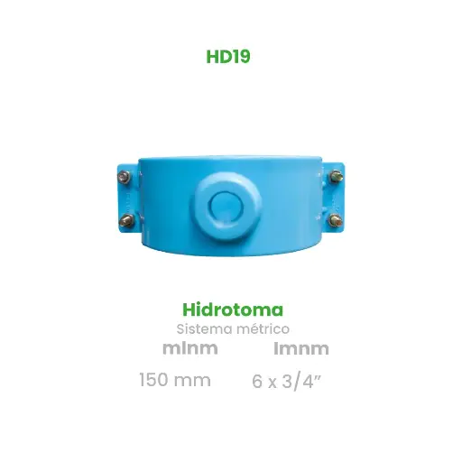 [HD19] HIDROTOMA DE 100mm x 3/4" (SISTEMA MILIMETRICO)