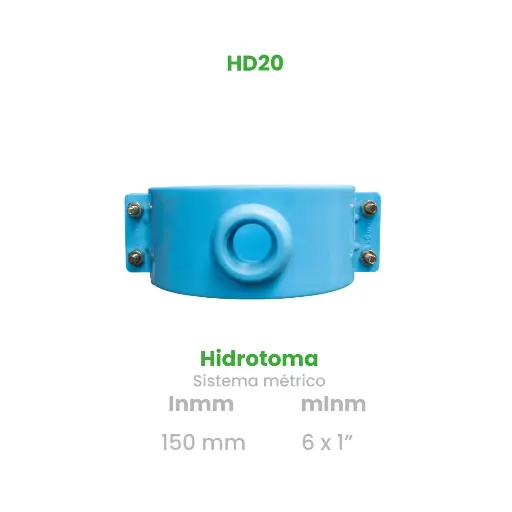 [HD20] HIDROTOMA DE 100mm x 1" (SISTEMA MILIMETRICO)