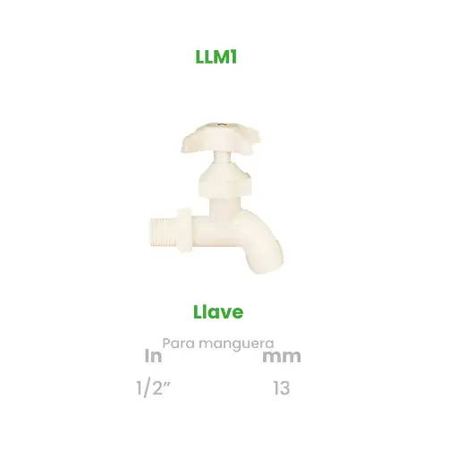 [LLM1] LLAVE PARA MANGUERA DE 1/2"