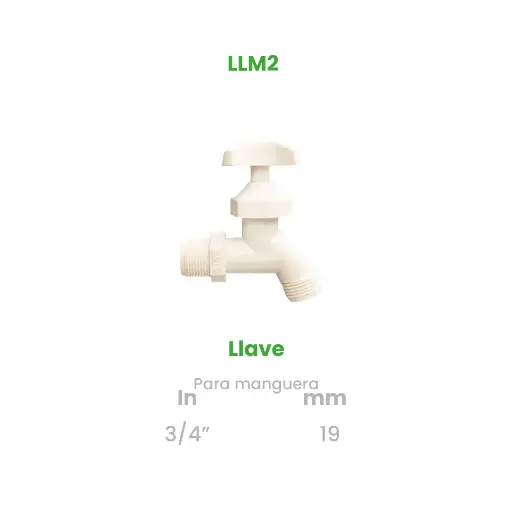 [LLM2] LLAVE PARA MANGUERA DE 3/4"