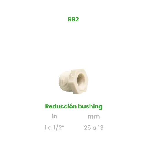 [RB2] REDUCCION BUSHING DE 1 A 1/2"