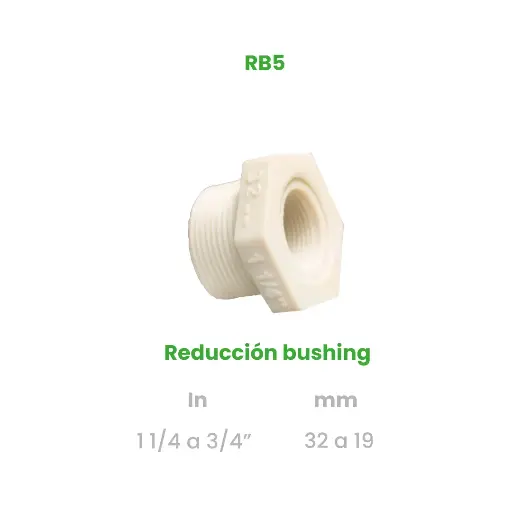 [RB5] REDUCCION BUSHING DE 1 1/4 A 3/4"