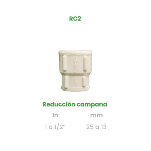 [RC2] REDUCCION CAMPANA DE 1 A 1/2"