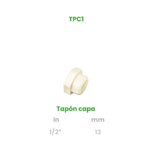 [TPC1] TAPON CAPA DE 1/2"